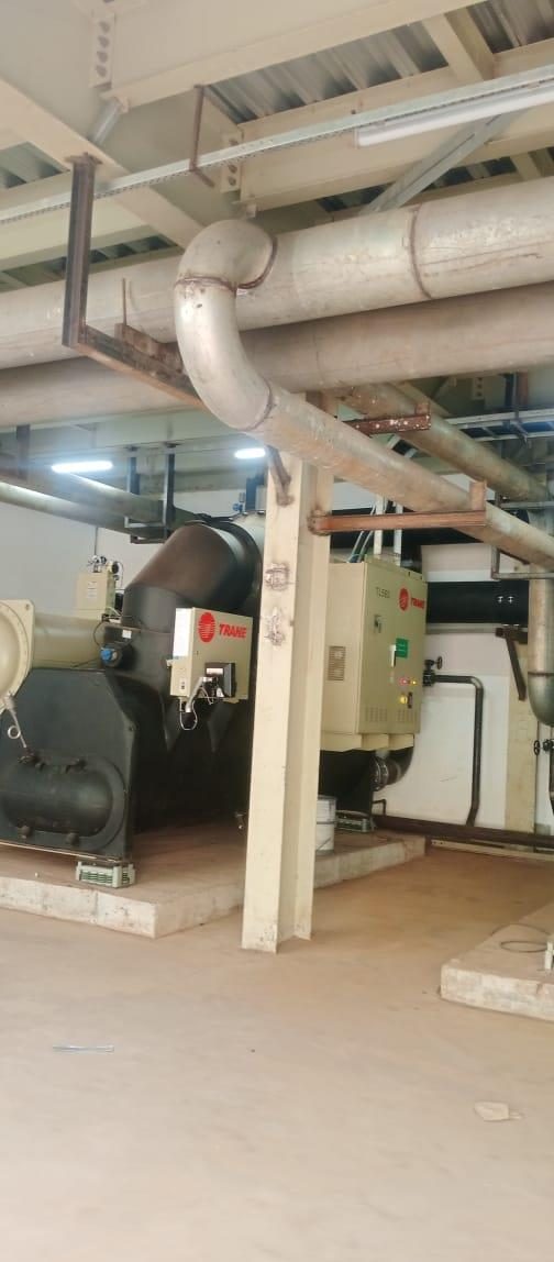 Chiller plant, pump room and fire water piping, photograph 2