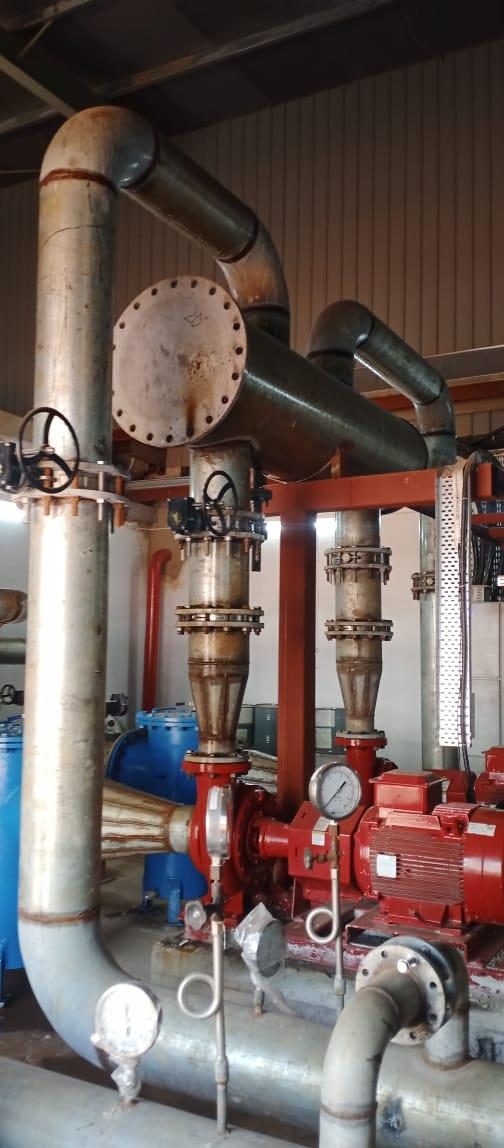 Chiller plant, pump room and fire water piping, photograph 7