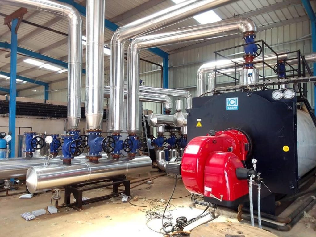 Boiler Feed Water Piping for Two Boilers at De-United Foods, Benin City