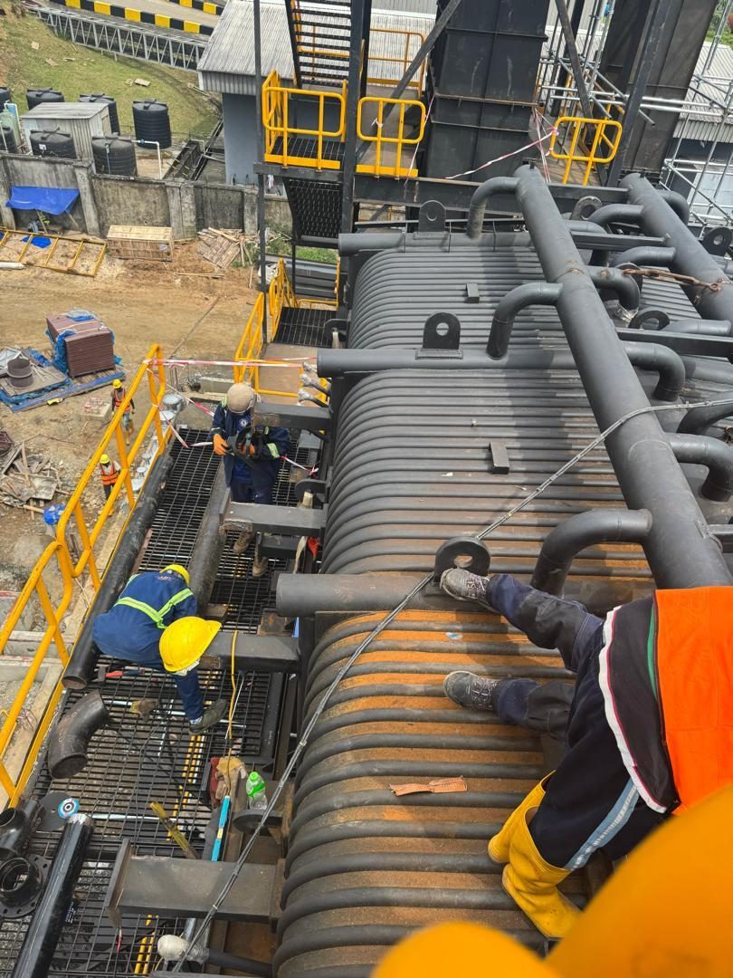 25 TPH Thermax biomass boiler installation, photograph 12