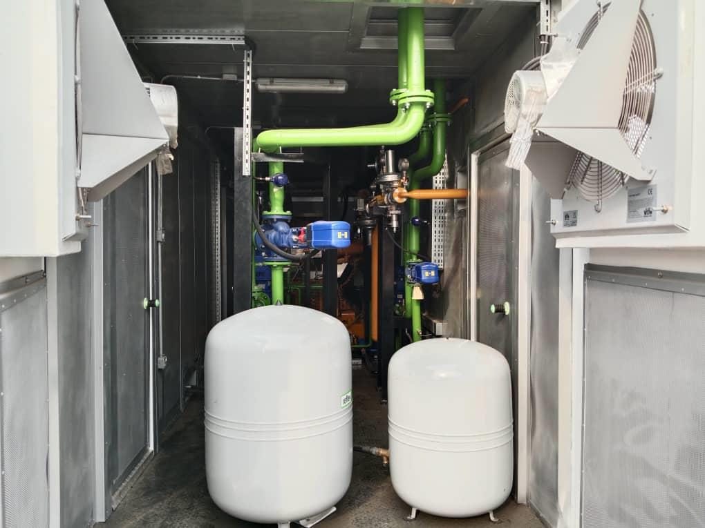 Generator container fabrication and piping, photograph 6