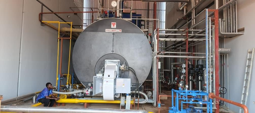 16 TPH Thermax Shellmax boiler fabrication and erection