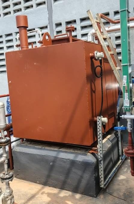 16 TPH Thermax Shellmax boiler fabrication and erection, photograph 10