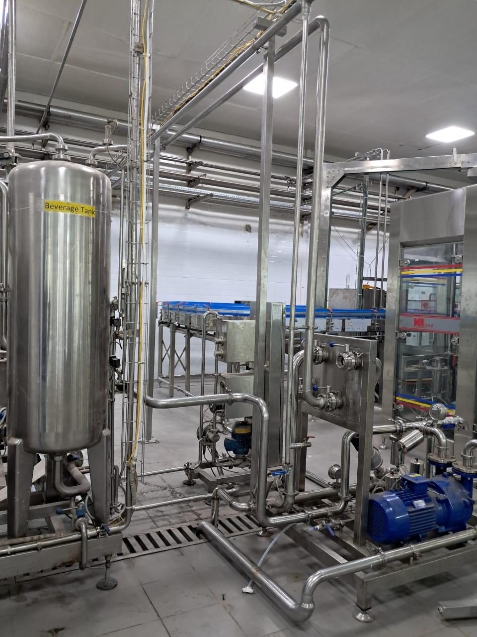 Stainless steel process line installations, photograph 2