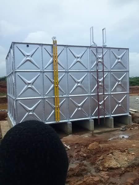 Tank fabrication and installation, photograph 9