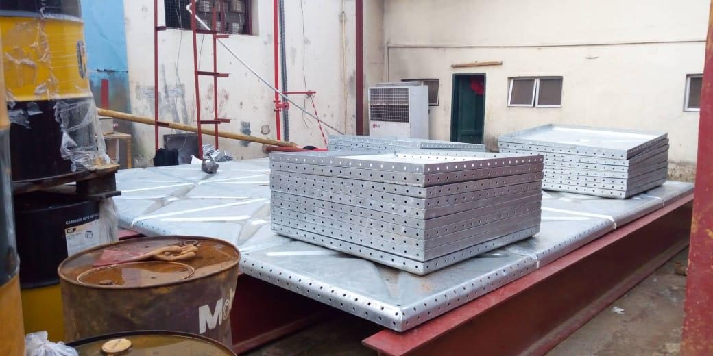 Tank fabrication and installation, photograph 11
