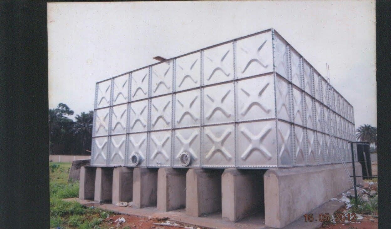 Tank fabrication and installation, photograph 12